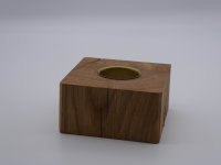 Stimmungslicht - Der Teelichthalter aus edlem Eichenholz in Natur-Optik 5 cm