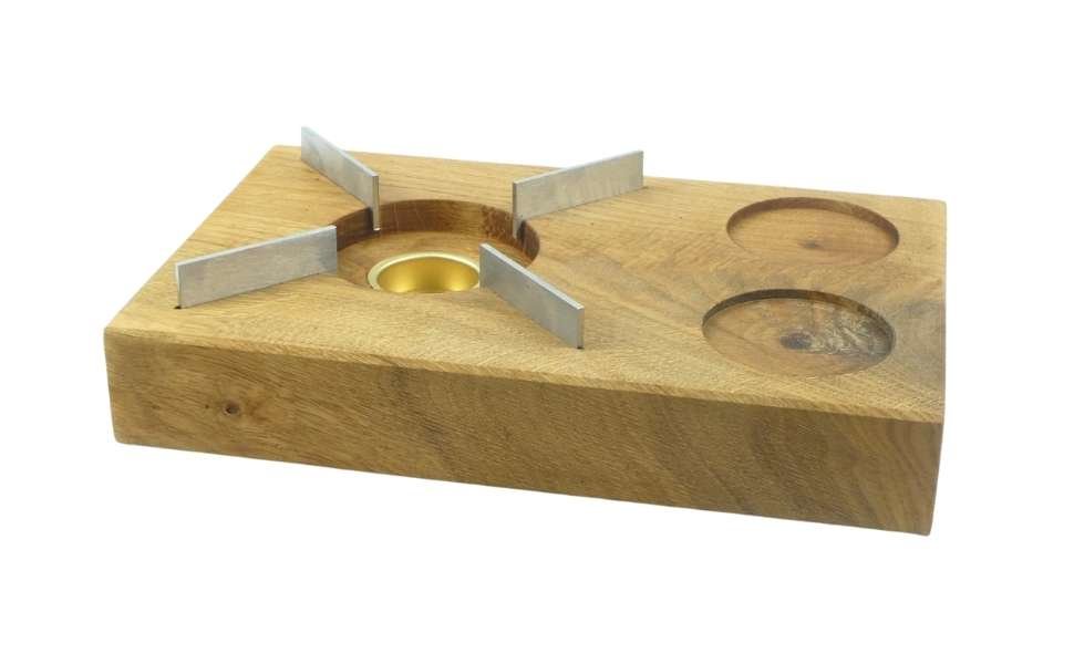 INMORVEN Teewärmer Aus Massivholz - Stövchen Mit Kerzenhalter Für Kaffee & Tee