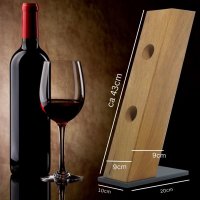 "Massive Genussmomente" - Weinständer aus robustem Massivholz für die stilvolle Aufbewahrung von edlen Tropfen - geölt
