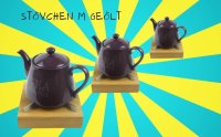 Teewärmer Stövchen Eiche Holz Teekanne Edelstahl geölt
