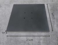 Metallfuß Bodenplatte DIY Altholz Lampe Gewicht Holz
