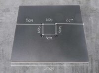 Metallfuß Bodenplatte DIY Altholz Lampe Gewicht Holz