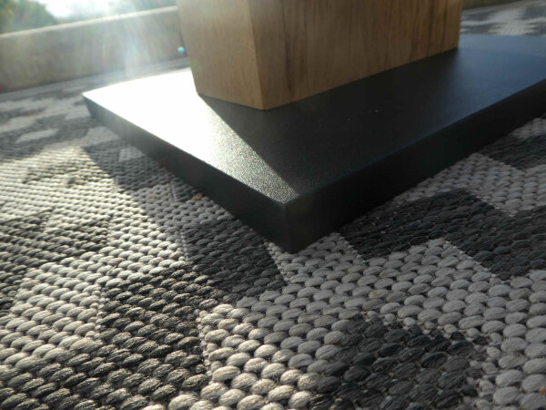 Metallfuß Bodenplatte XL Gewicht Altholz DIY Altholzlampe