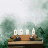"Holzlichterzauber" - Kerzenhalter aus geöltem Eichenholz für eine gemütliche Adventszeit