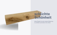 Schweberegal Eiche 9×9 cm – massives Wandregal 50 cm